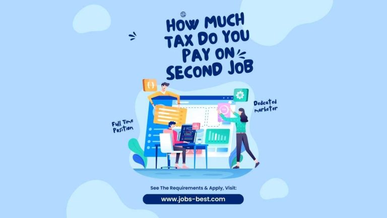 How much tax do you pay on second job?